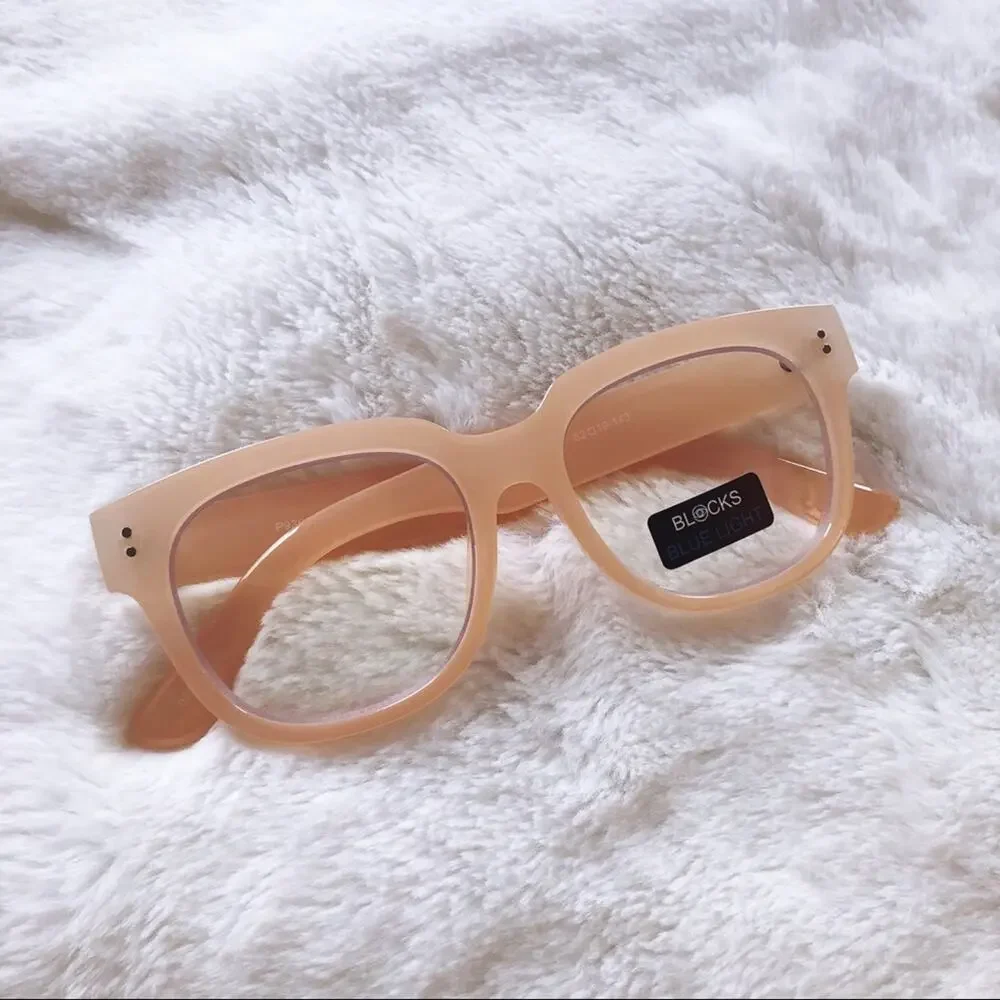 Juliette Clear Pink Computer Blue Light Glasses